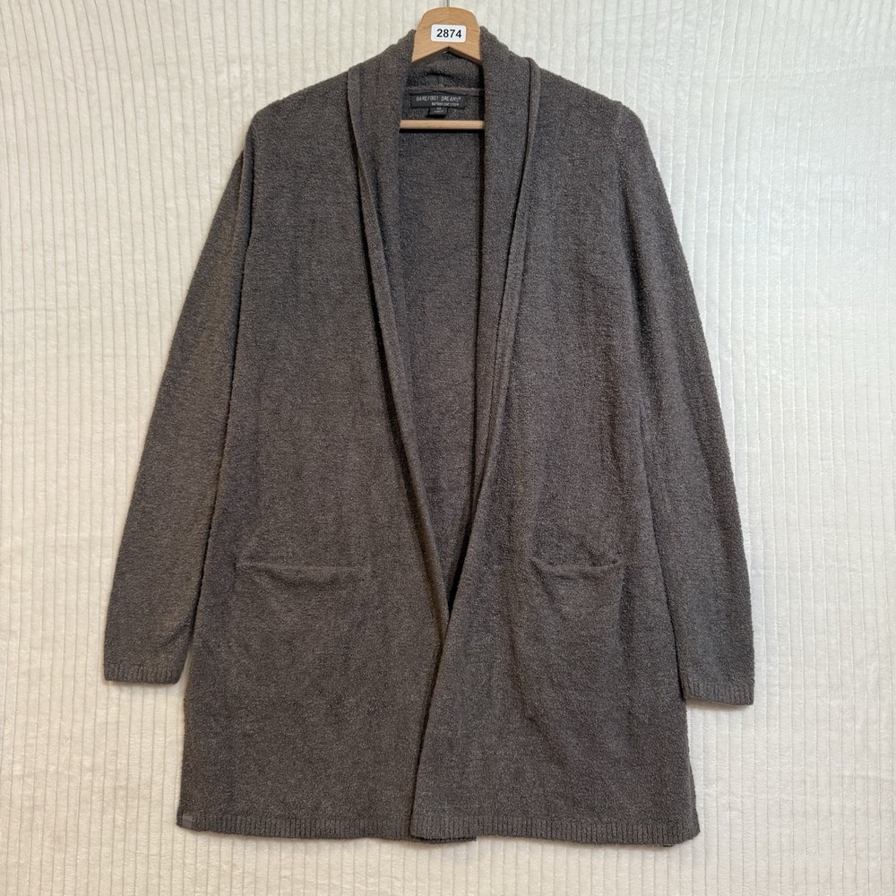Barefoot Dreams Bamboo CozyChic Lite Cardigan Women's Size XS Loungewear Pockets